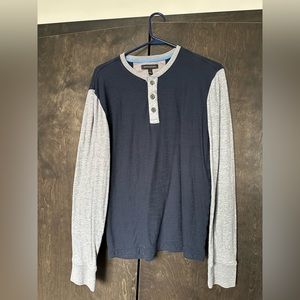 Men’s Blue/Gray Long Sleeve Shirt